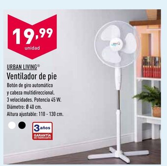 ALDI Urban Living Ventilador de pie oferta