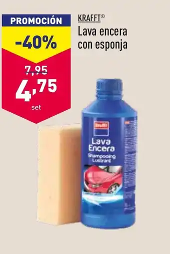 ALDI Kraft Lava encera con esponja oferta
