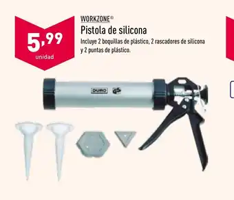 ALDI Workzone Pistola de silicona oferta