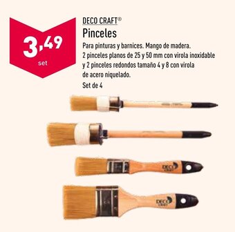 ALDI Deco Craft Pinceles oferta