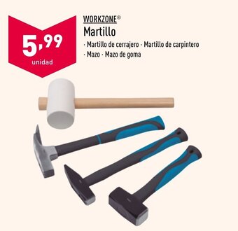 ALDI Workzone Martillo oferta