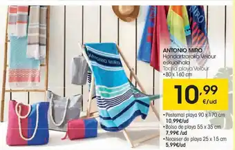Eroski Antonio Miro Toalla Playa Velour oferta