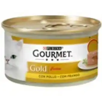 Plusfresc Menjar de gat fondant amb pollastre "gourmet" gold, 85 grs oferta