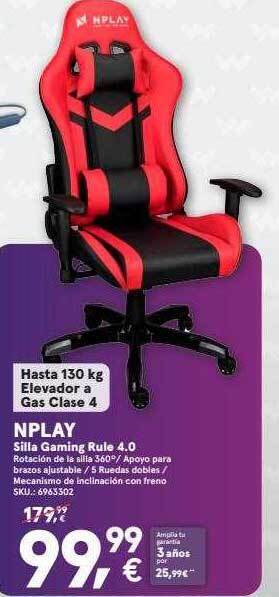 Worten Nplay silla gaming rule 4.0 oferta