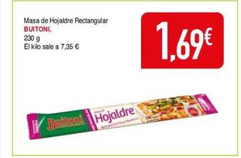 Masymas Masa de hojaldre rectangular buitoni oferta