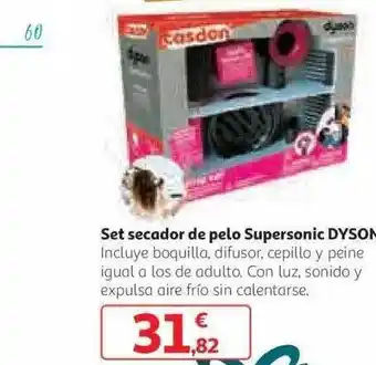Alcampo Set secador de pelo supersonic dyson oferta