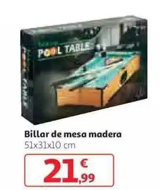 Alcampo Billar de mesa madera oferta