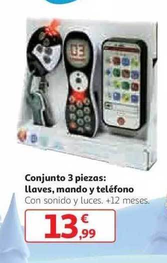 Alcampo Conjunto 3 piezas: llaves mando y teléfono oferta