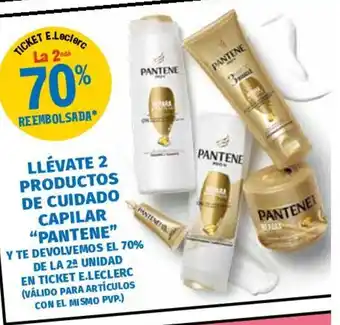 E.Leclerc "Pantene" Llèvate 2 Productos De Ciudado Capilar oferta