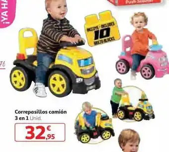 Alcampo Correpasillos camión 3 en 1 oferta