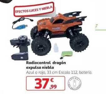 Alcampo Radiocontrol dragón expulsa niebla oferta