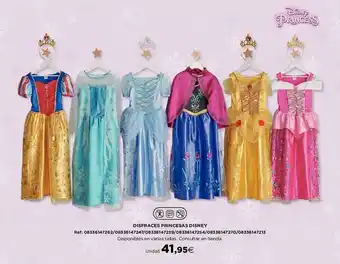 Hipercor Disfraces princesas disney oferta