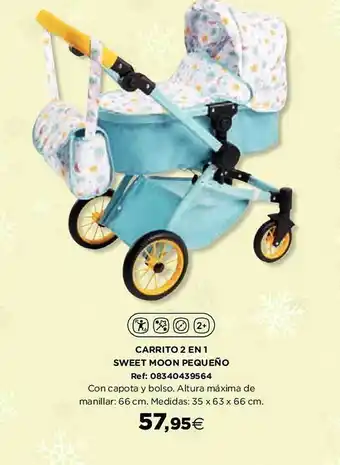 Hipercor Carrito 2 en 1 sweet moon pequeño oferta