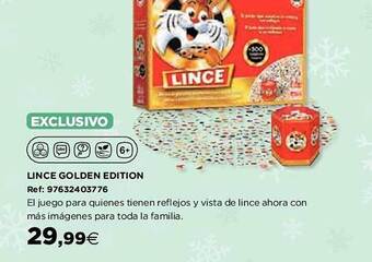 Hipercor Lince golden edition oferta