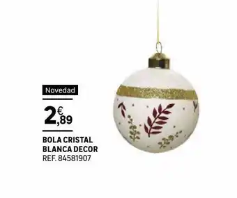 Leroy Merlin Bola cristal blanca decor oferta