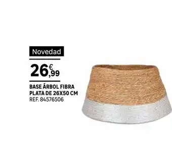 Leroy Merlin Base árbol fibra plata de 26x50cm oferta