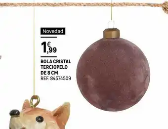 Leroy Merlin Bola cristal terciopelo de 8cm oferta