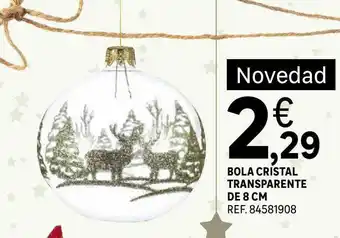 Leroy Merlin Bola cristal transparente de 8 cm oferta