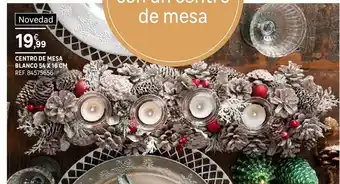 Leroy Merlin Centro de mesa blanco 54 x 16 cm oferta
