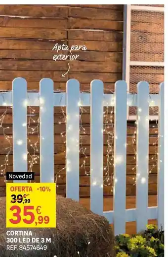 Leroy Merlin Cortina 300 led de 3 m oferta