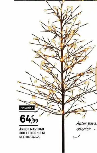 Leroy Merlin Árbol navidad 300 led de 1.5 m oferta
