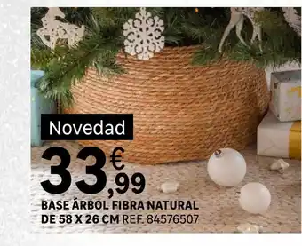 Leroy Merlin Base árbol fibra natural de 58 x 26 cm oferta