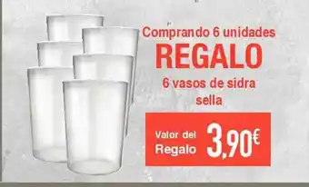 Masymas 6 vasos de sidra sella oferta