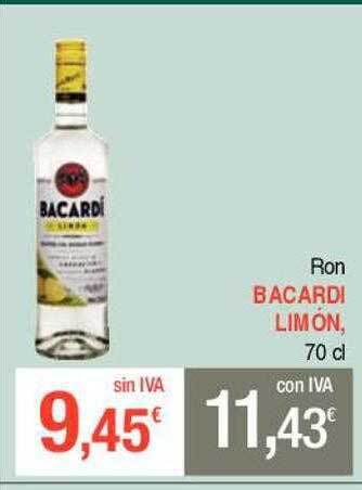 Masymas Ron bacardi limón oferta