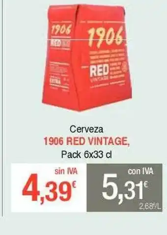 Masymas Cerveza 1906 red vintage oferta