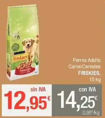Masymas Perros adulto carne cereales friskies oferta