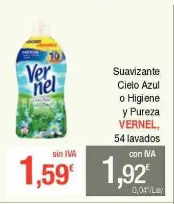 Masymas Suavizante cielo azul o higiene y pureza vernel oferta