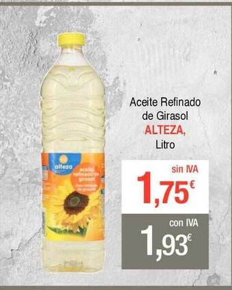 Masymas Aceite refinado de girasol alteza oferta