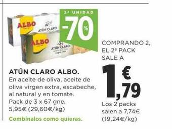 Supercor 2a unidad -70% atún claro albo oferta