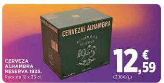Supercor Cerveza alhambra reserva 1925 oferta