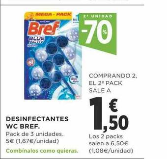 Supercor 2a unidad -70% desinfectantes wc bref oferta