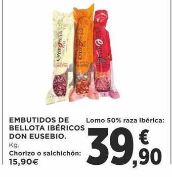 Supercor Embutidos de bellota ibéricos don eusebio oferta