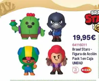 Brawl stars-figura de acción pack 1 en caja unidad bizak