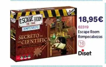 Escape room rompecabezas diset