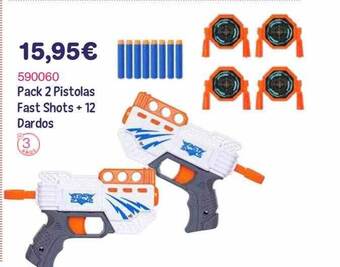 Panre Pack 2 pistolas fast shots + 12 dardos oferta