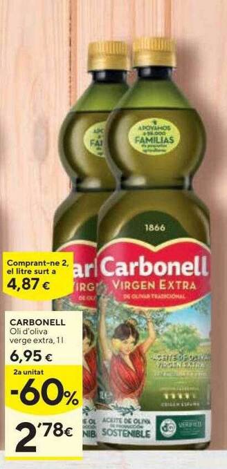 Caprabo Carbonell oli d'oliva verge extra oferta