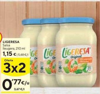 Caprabo Ligeresa salsa lleugera oferta
