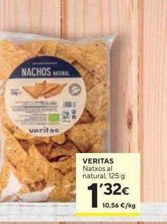 Caprabo Veritas natxos al natural oferta
