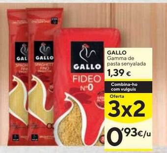 Caprabo Gallo gamma de pasta senyalada oferta