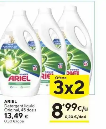 Caprabo Ariel detergente liquido original oferta