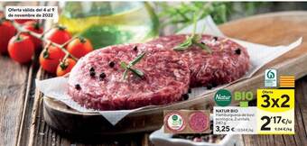 Caprabo Natur bio hamburguesa de bovi ecologica oferta