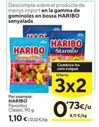 Caprabo Haribo favoritos classic oferta