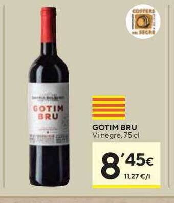 Caprabo Gotim bru vi negre oferta