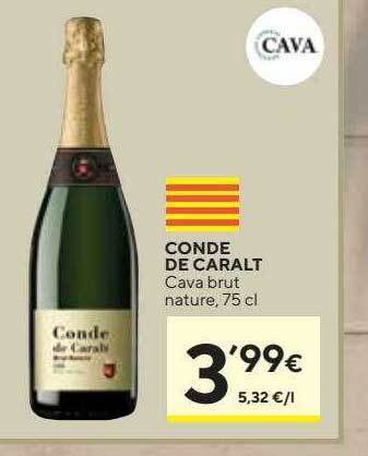 Caprabo Conde de caralt cava brut nature oferta