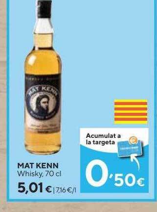 Caprabo Mat kenn whisky oferta