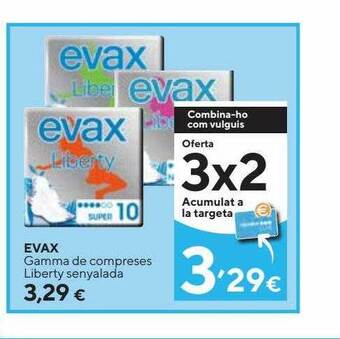 Caprabo Evax gamma de compreses liberty senyalada oferta